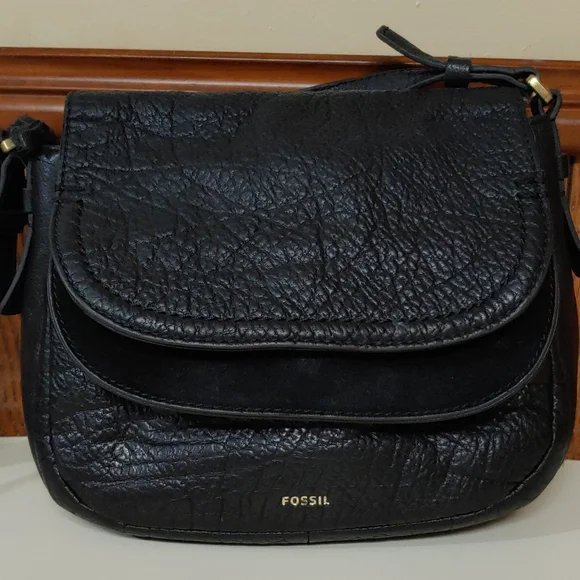 Fossil Genuine Leather Crossbody Bag - Picture 3 of 17
